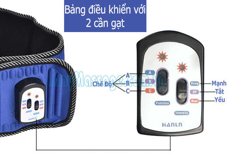 Đai massage X5 Hanln HL-808 - 2 đèn hồng ngoại