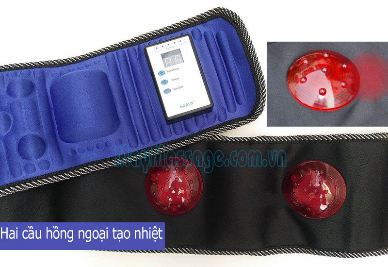 Đai massage bụng X5 điện tử Hanln HL-808 có đèn hồng ngoại