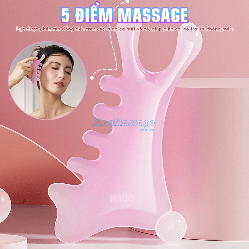 Dụng cụ massage chải cơ, ấn huyệt đa năng Nikio NK-03C3