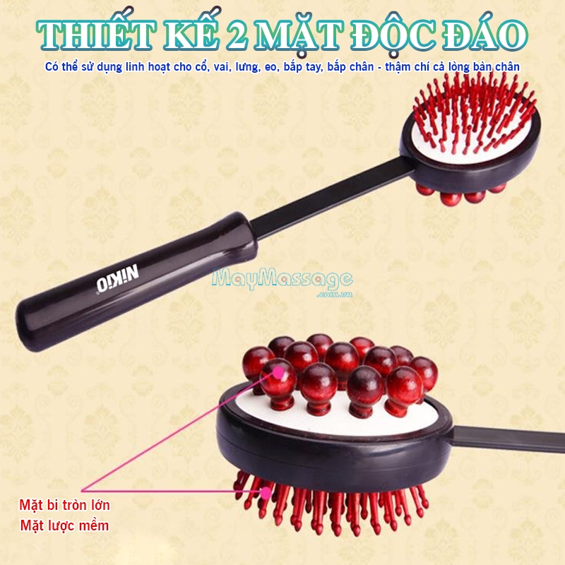 Cây đấm và gãi lưng cầm tay đa năng 2 mặt Nikio NK-08C