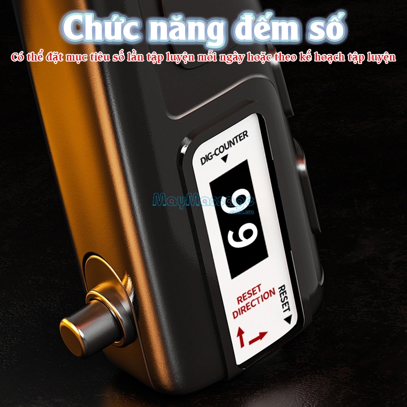 Chức năng đếm số giúp người tập đạt được mục tiêu nhanh hơn sau mỗi lần luyện tập