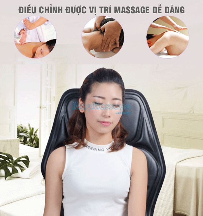Ghế (đệm) massage ô tô 9 kiểu rung, 9 mức độ massage YIJIA YJ-308 