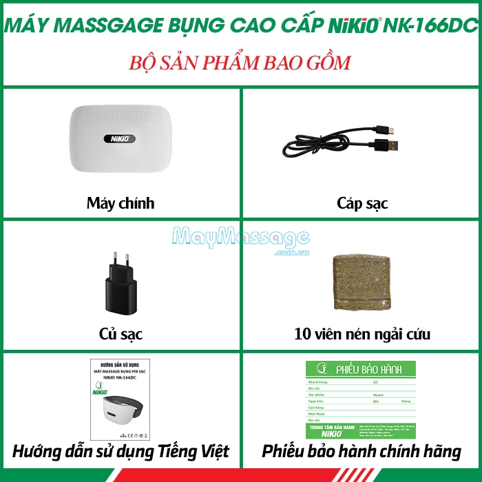 Bộ sản phẩm bao gồm Nikio NK-166DC