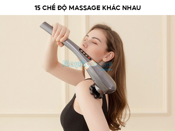 Máy massage cầm tay 7 đầu 15 chế độ Nikio NK-177