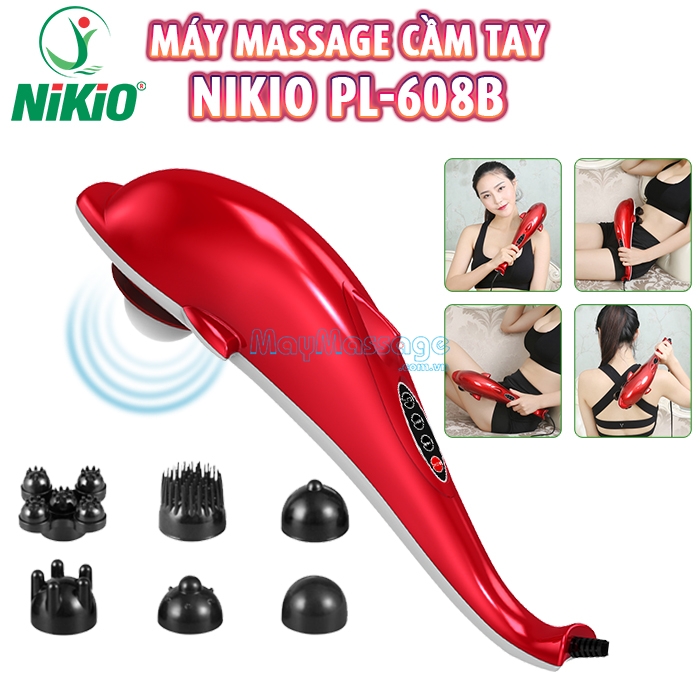 Máy massage cầm tay cá heo Nikio PL-608B