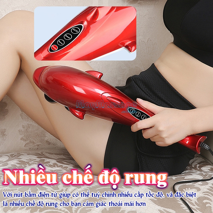 Máy massage cầm tay cá heo nhiều chế độ Nikio PL-608B