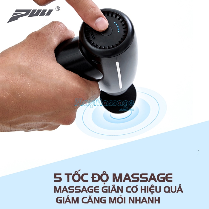Súng massage giãn cơ cầm tay mini Puli PL-656 cao cấp