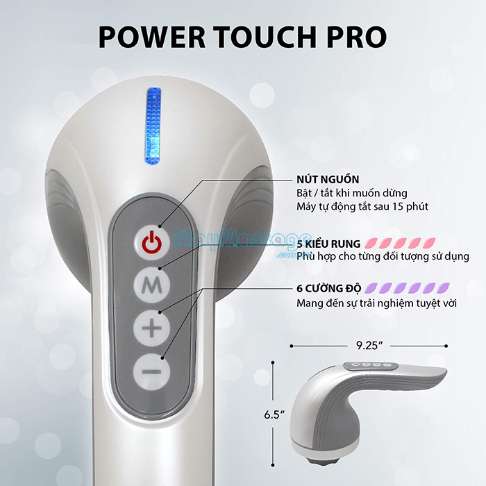 Máy massage cầm tay 4 đầu Power Touch Pro SP0422