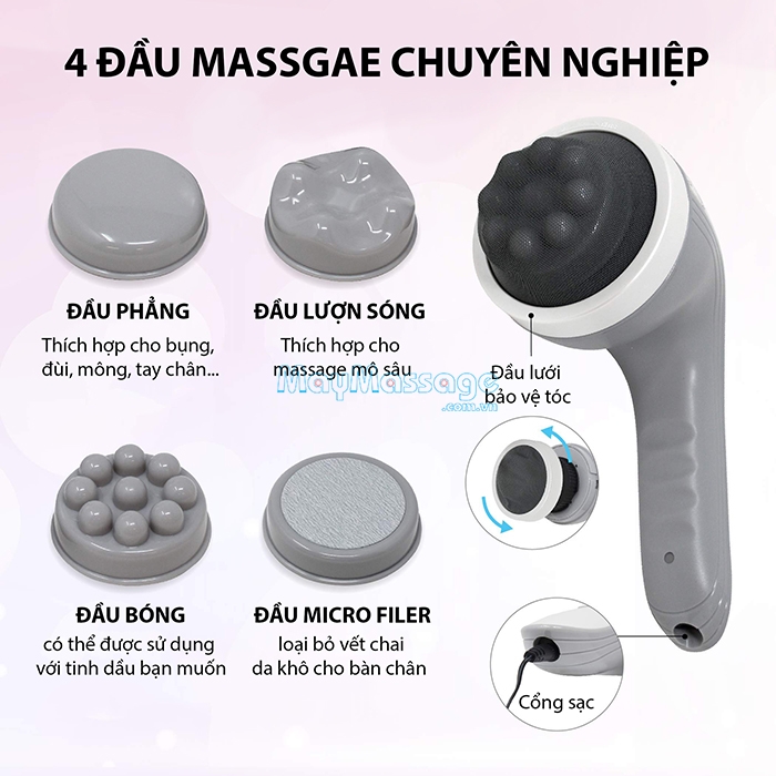 Máy massage cầm tay đa năng Power Touch Pro SP0422