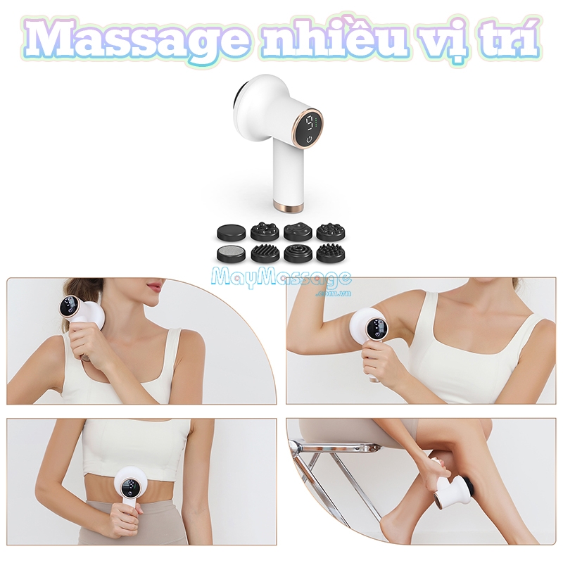 Máy massage cầm tay mini Puli PL-681DC sử dụng xoa bóp được nhiều vị trí trên cơ thể