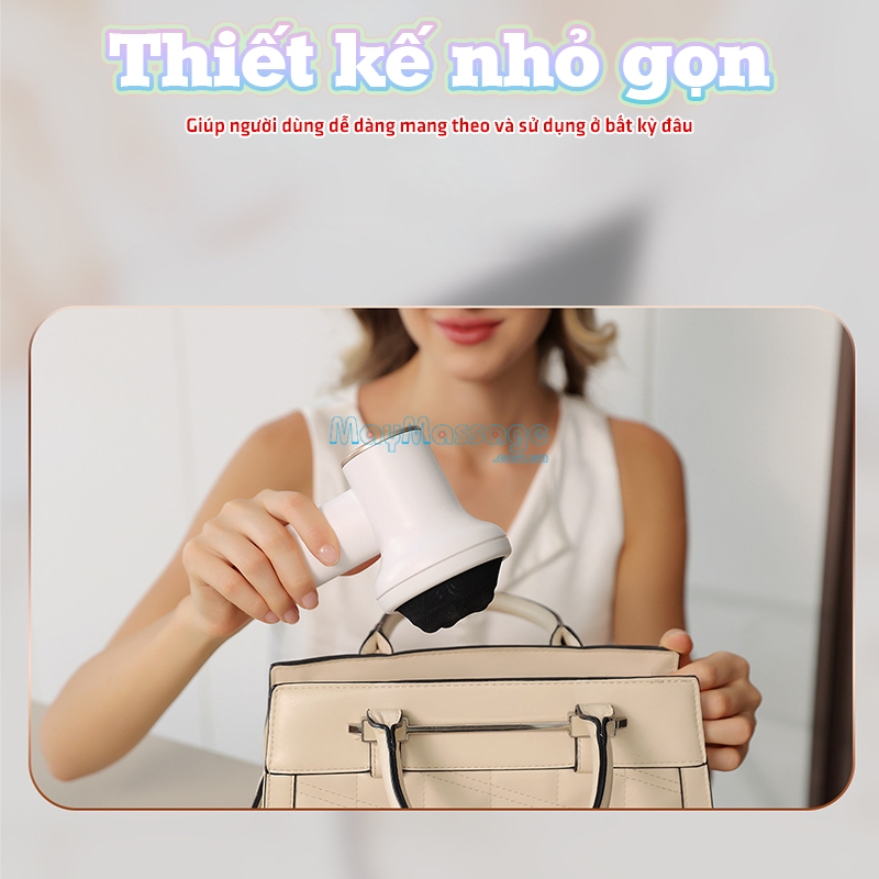 Thiết kế nhỏ gọn và tiện lợi giúp mang theo mọi lúc mọi nơi