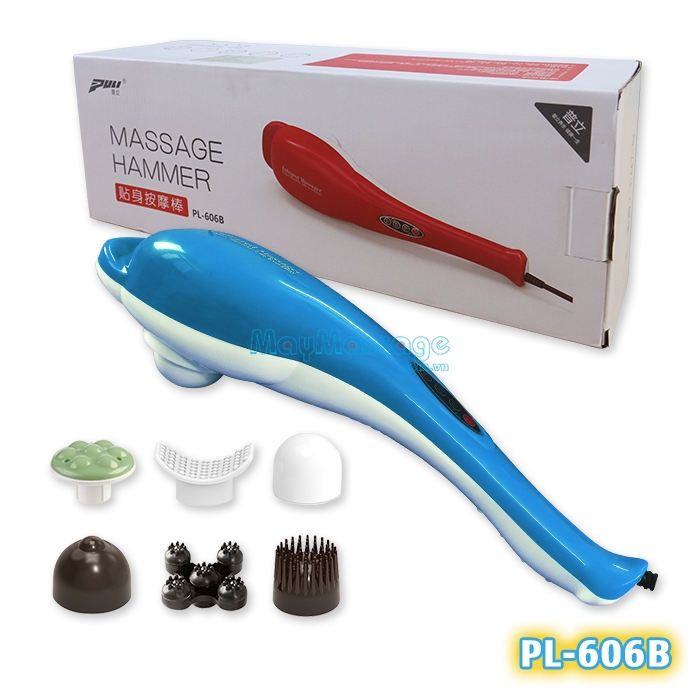 Máy massage cầm tay tiết kiệm thời gian Puli PL-606B màu xanh