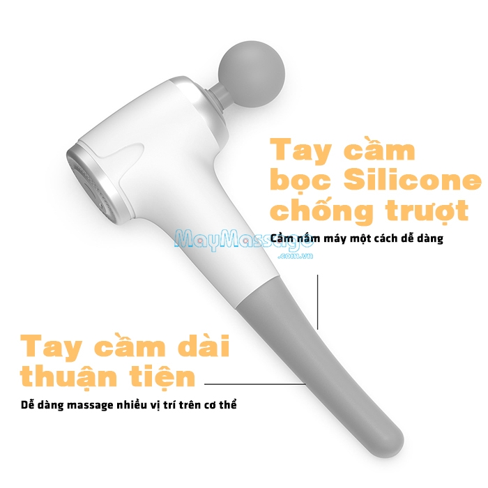 Máy massage cầm tay tay cầm chống trượt và dài thuận tiện Puli PL-629