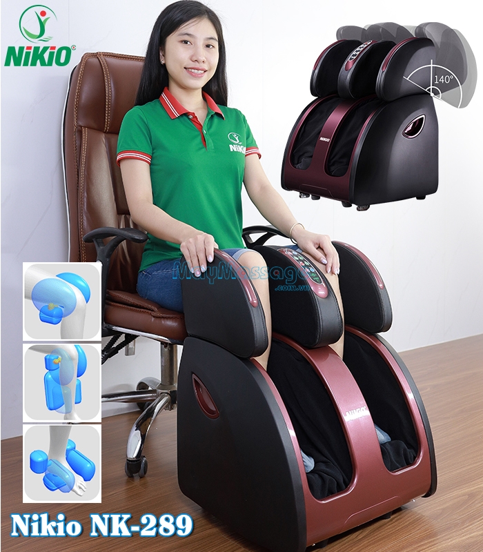 Máy massage bàn chân, bắp chân và đùi massage chân toàn diện Nikio NK-289