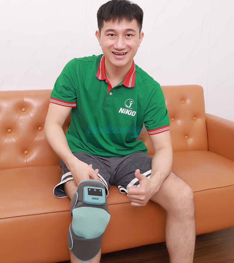 m&aacute;y massage đầu gối Nikio NK-185D