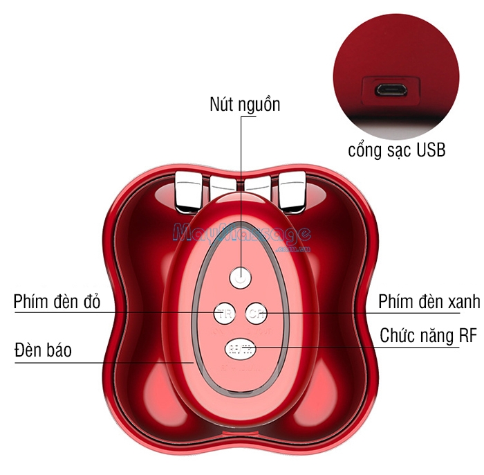 Máy massage đầu Nikio NK-112 - Pin sạc