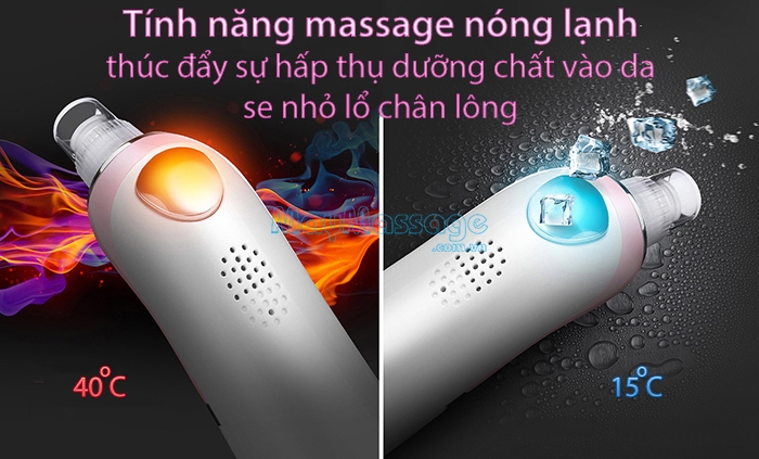 máy hút mụn kết hợp massage nóng lạnh 