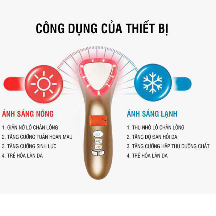 Búa massage điện di nóng lạnh D002 mini