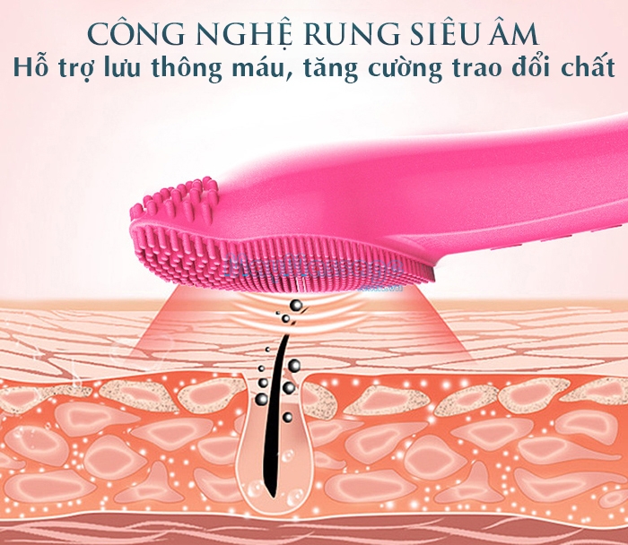 Máy massage rửa mặt pin sạc Nikio NK-120