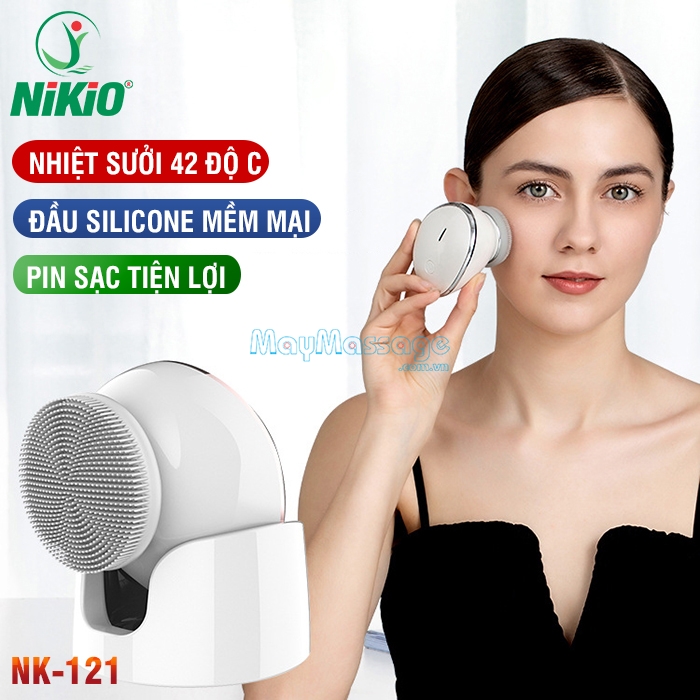 M&aacute;y massage rửa mặt đa năng Nikio NK-121