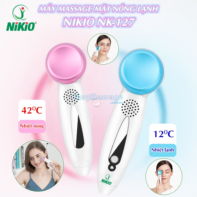 Búa nóng lạnh 2 đầu massage mặt và điện di tinh chất Nikio NK-127 là sản phẩm chăm sóc da bán chạy nhất hiện nay