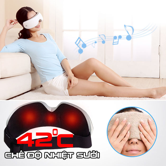 Máy massage mắt áp suất khí nhiệt sưởi T8