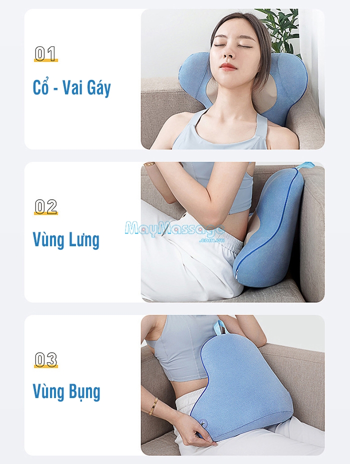 Máy massage lưng cổ vai gáy đa năng Mingzhen MZ-158L