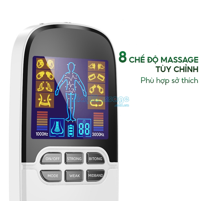 Máy massage xung điện 8 chế độ massage Nikio NK-102