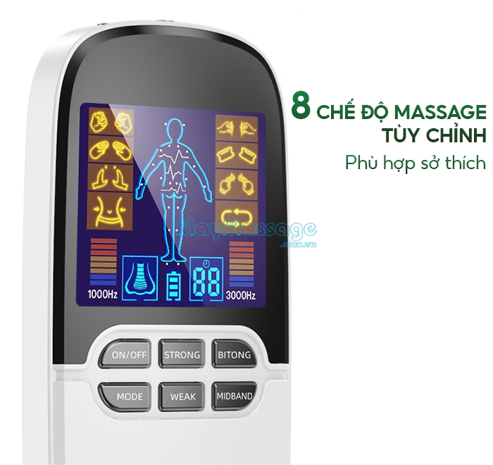 Máy massage xung điện 8 miếng dán Nikio-102