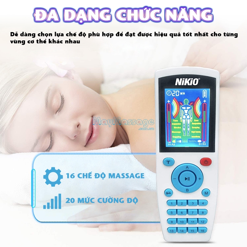 Chế độ massage đa dạng nâng cao trải nghiệm sử dụng