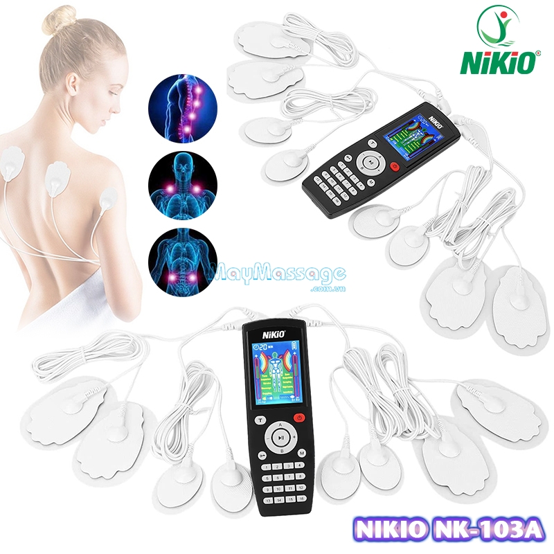 Máy massage xung điện massage nhiều vị trí Nikio NK-103A