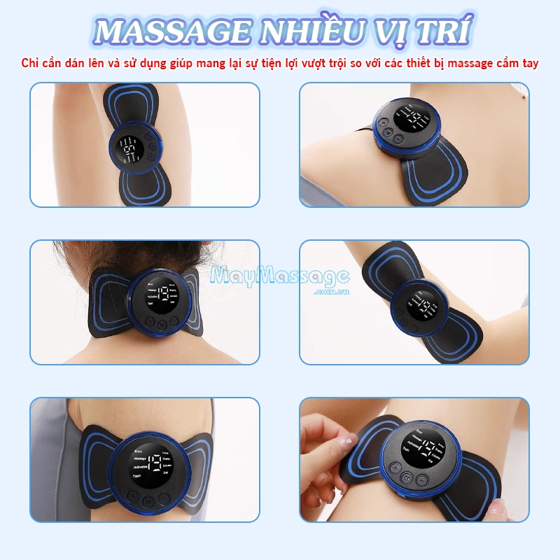 Máy massage xung điện cánh bướm Nikio massage nhiều vị trí