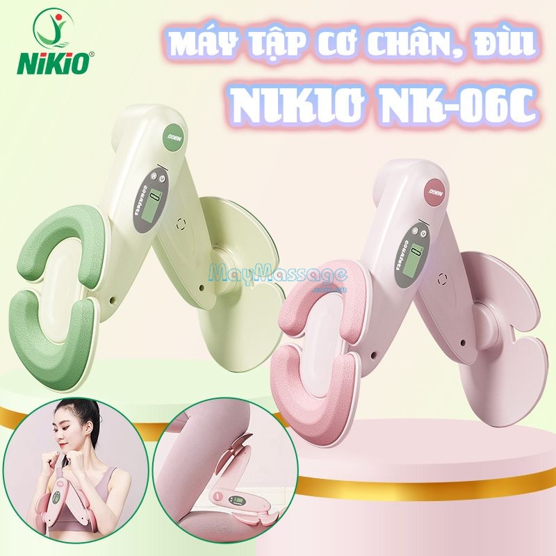 Máy tập cơ mông - đùi Nikio NK-06C với nhiều màu sắc năng động