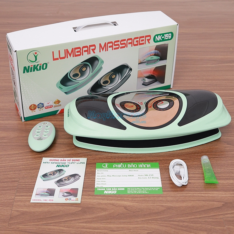 M&aacute;y massage lưng cột sống 5in1 Nikio NK-159