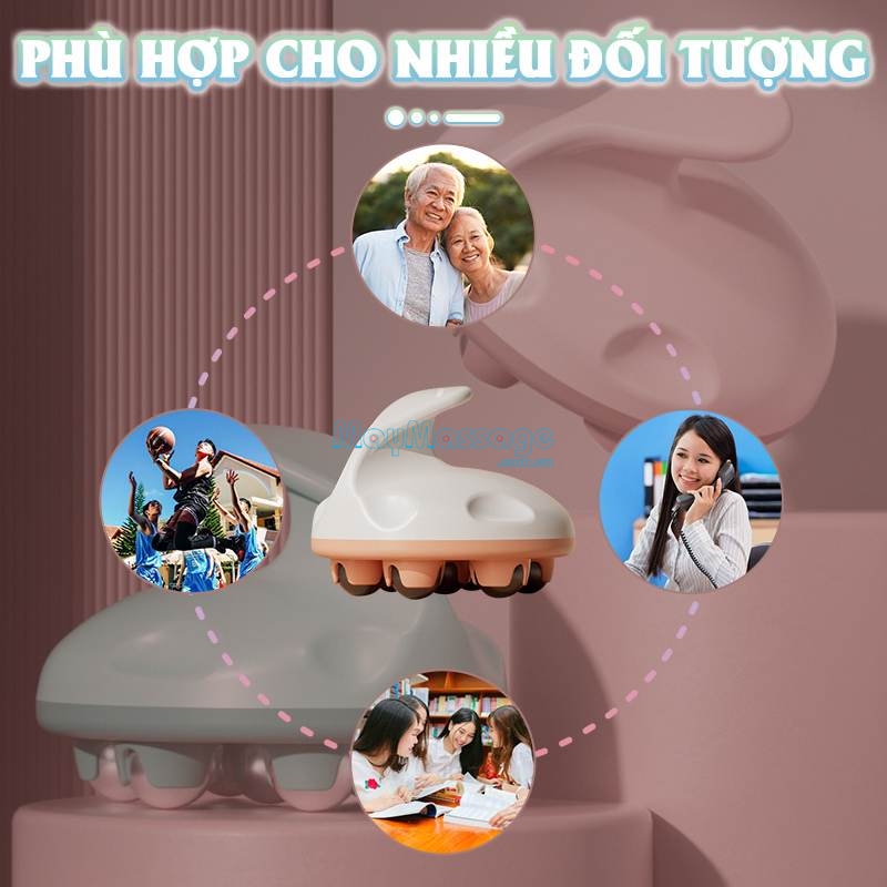 Dụng cụ massage cầm tay Nikio NK-07C với màu sắc dành cho nhiều đối tượng