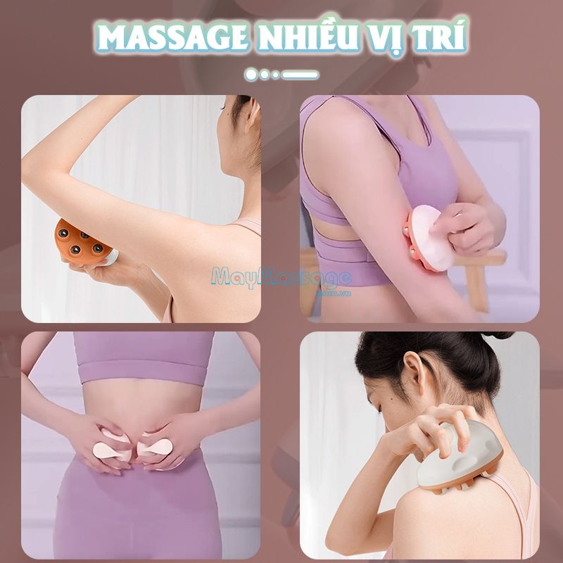 Dụng cụ massage cầm tay Nikio NK-07C dễ dàng sử dụng cho mọi vùng cơ thể