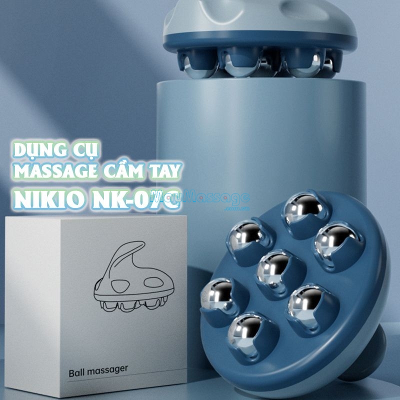 Dụng cụ massage cầm tay Nikio NK-07C với thiết kế đơn giản cho người dùng dễ thao tác