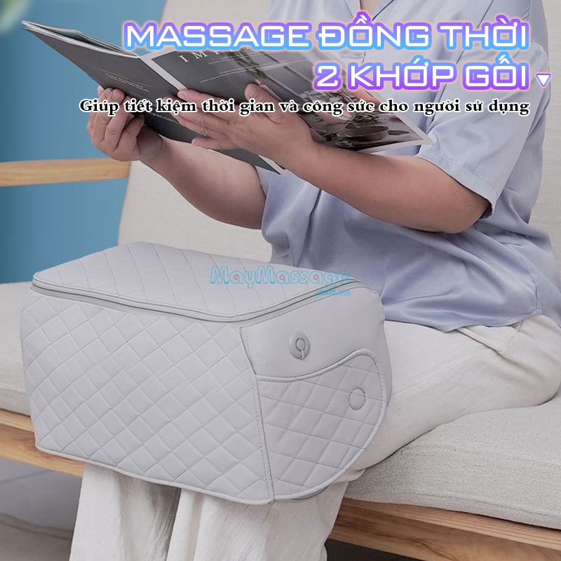 Massage đồng thời 2 khớp gối giúp tiết kiệm thời gian và công sức cho người dùng