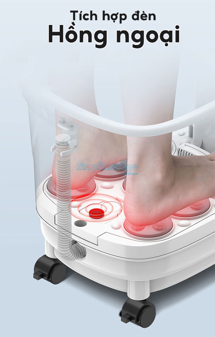 Bồn ngâm chân massage nhiệt nóng hồng ngoại hiện đại Ming Zhen MZ-999M