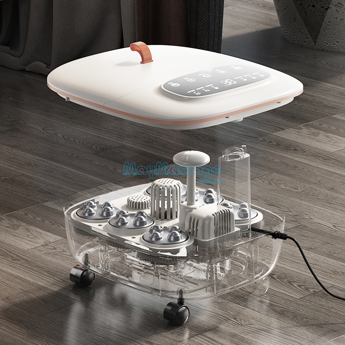 Bồn ngâm chân massage có vòi sen Nikio NK-195 new