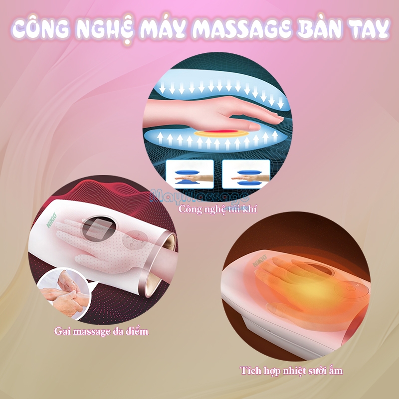 Công nghệ của máy massage bàn tay