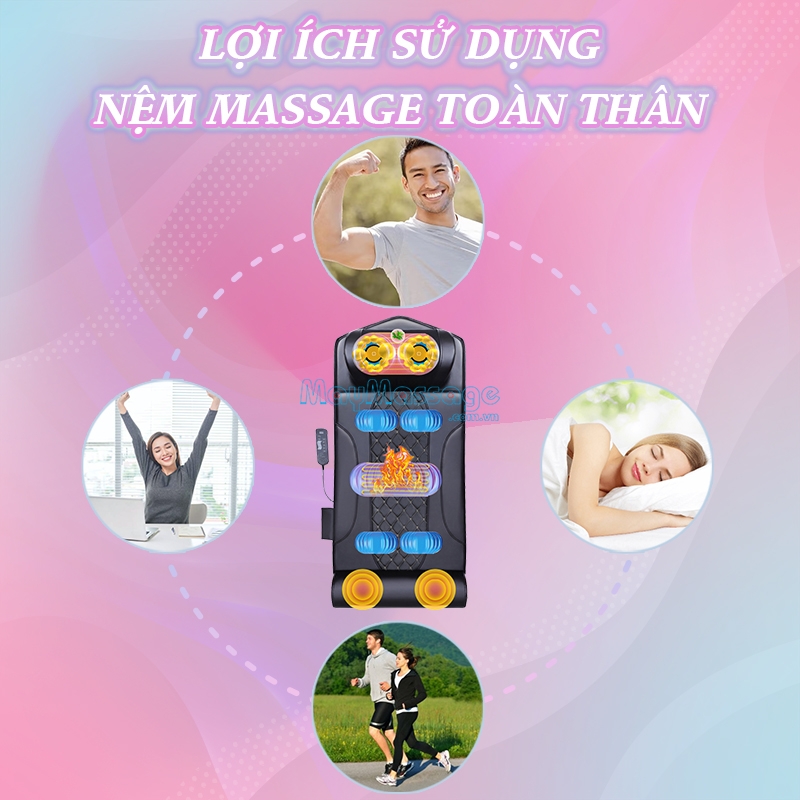 Lợi ích sử dụng nệm massage toàn thân