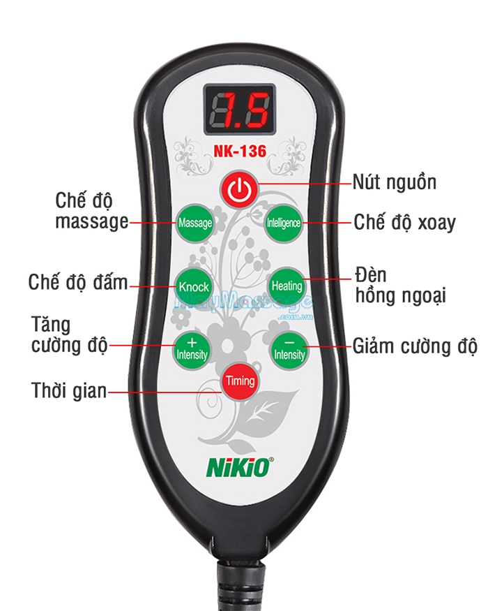 Máy massage pin sạc Niko NK-136DC