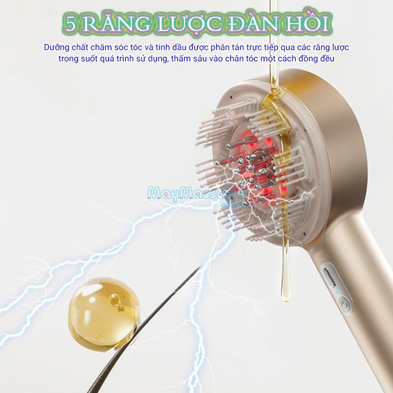 Lược massage đầu cầm tay Nikio NK-112 