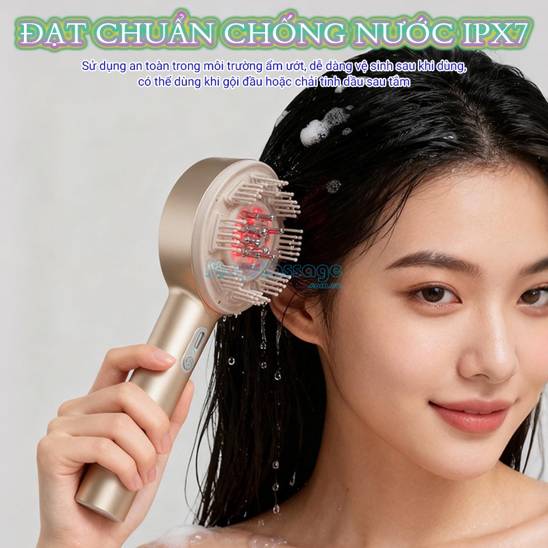 Lược massage đầu cầm tay Nikio NK-112 