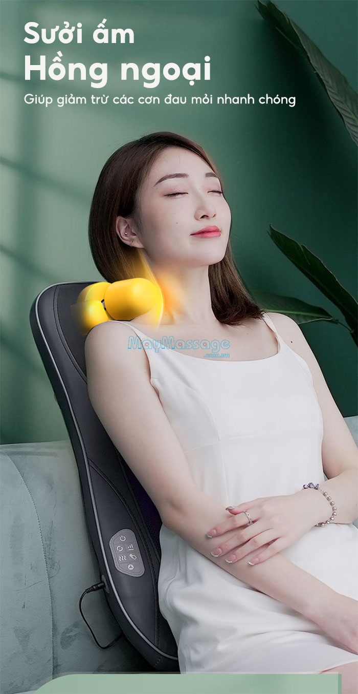 Đệm massage lưng cổ vai gáy YIJIA YJ-M11