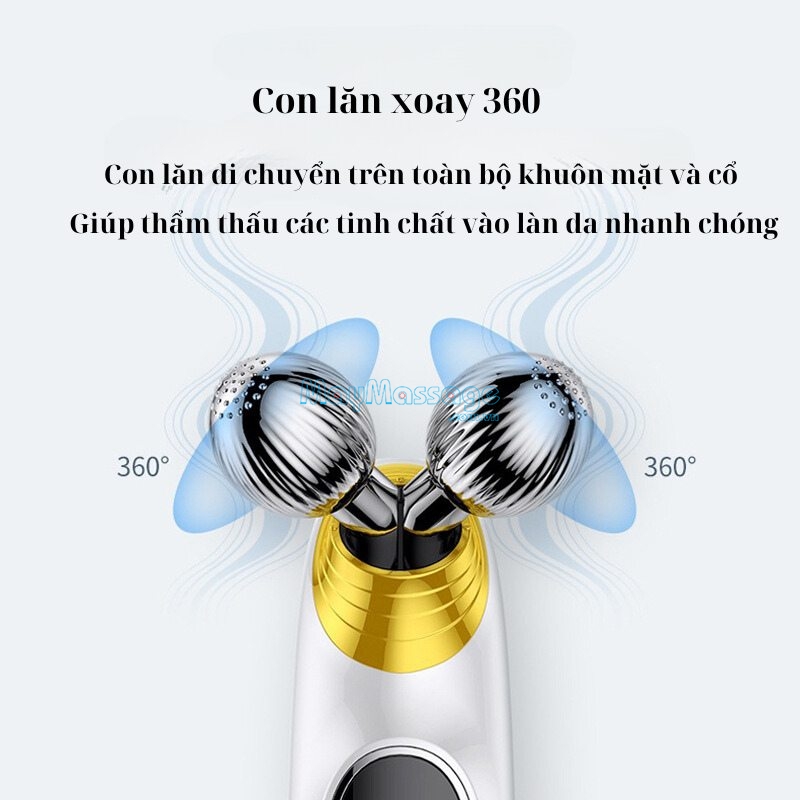 Máy nâng cơ 2 chức năng face và body Nikio NK-125 có con lăn xoay 360 di chuyển linh hoạt