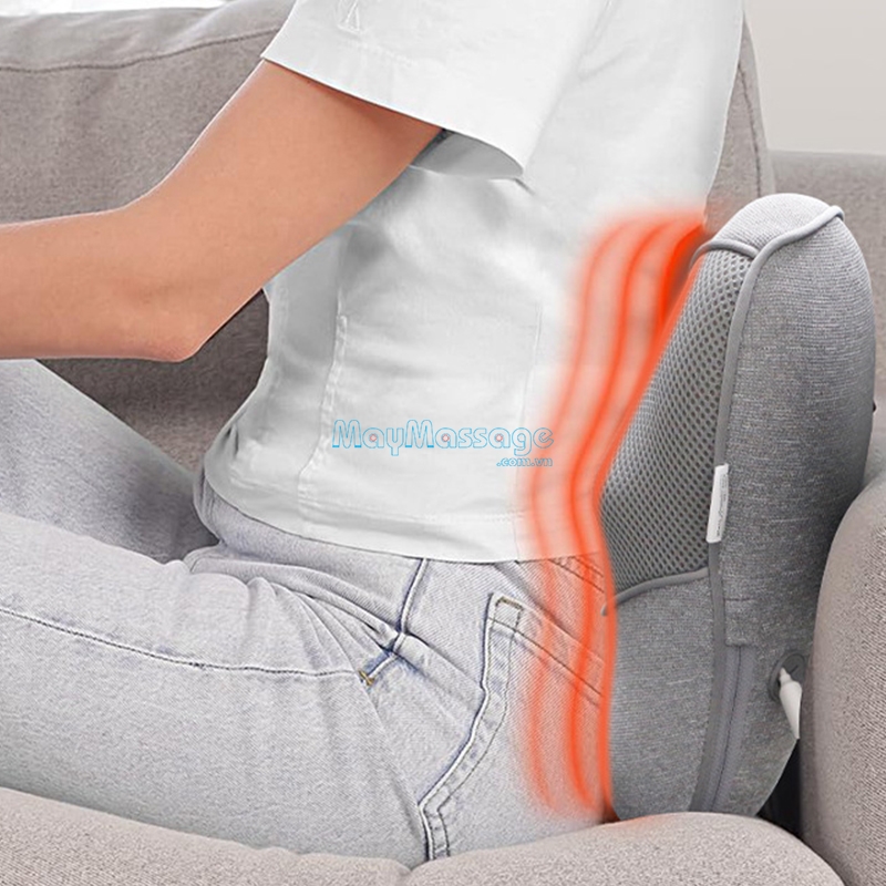gối massage nhiệt hồng ngoại Booster Boluojun ST-1203 tích hợp bảng điều khiển ngay trên máy