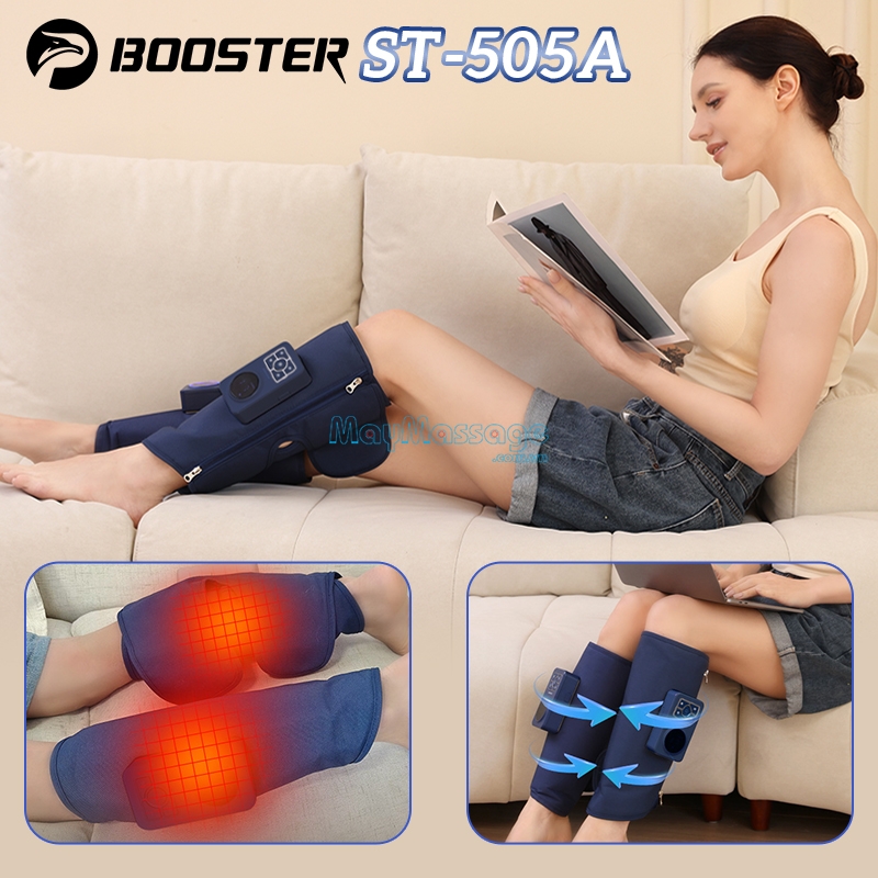 Máy massage bắp chân và bắp tay Booster Boluojun ST-505A có điều khiển nằm trực tiếp trên máy