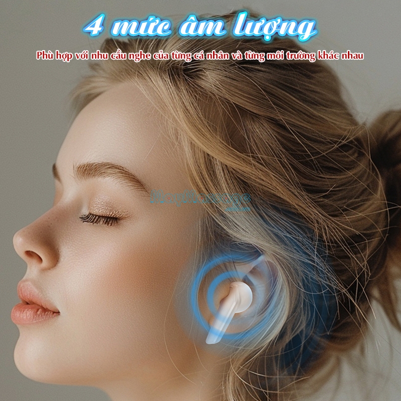 Tai nghe trợ th&iacute;nh kh&ocirc;ng d&acirc;y 4 mức &acirc;m lượng FUNMIC EN-D20